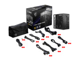 MSI MPG A750G PCIE5 power supply unit 750 W 20+4 pin ATX ATX Black