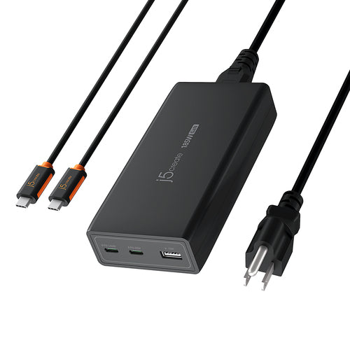 j5create JUP37185 mobile device charger Universal Black AC Fast charging Indoor