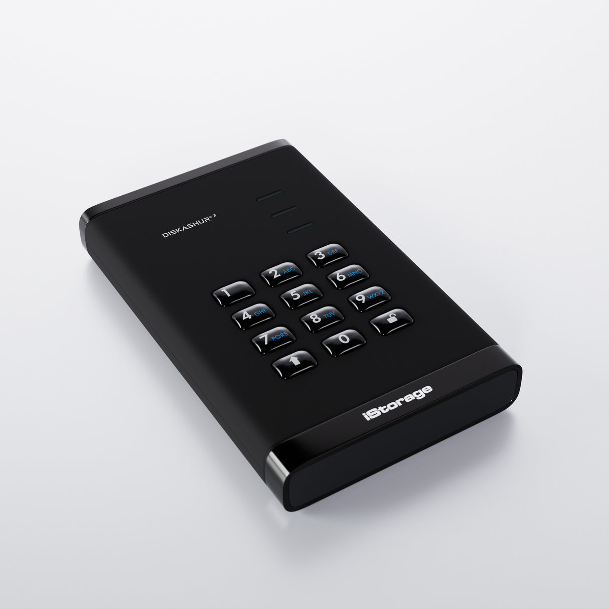 iStorage diskAshur³ 1 TB Black | Secure Portable Hard Drive | | FIPS 140-3 Level 3 Complaint |Common Criteria EAL 5+ | PIN protected | AES-XTS 256-bit hardware encryption | GDPR, TAA Compliant | Dust/Water Resistant