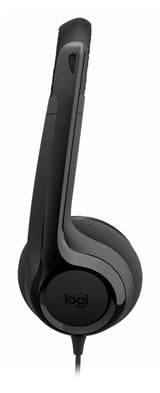 Logitech H390 USB Computer Headset, Negro, USB-C