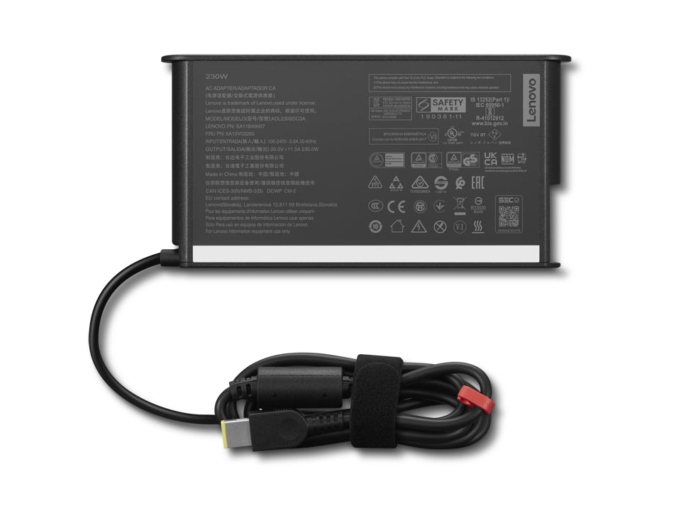 Lenovo 4X21L38738 power adapter/inverter Indoor 230 W Black