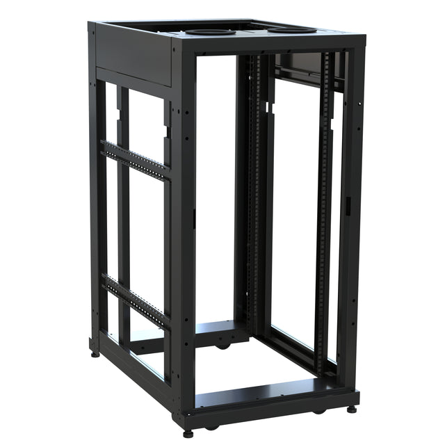 Middle Atlantic 24 RU SNE Series Rack Frame, 36 Inches Deep, 24 Inches Wide with Cage Nut Rackrail