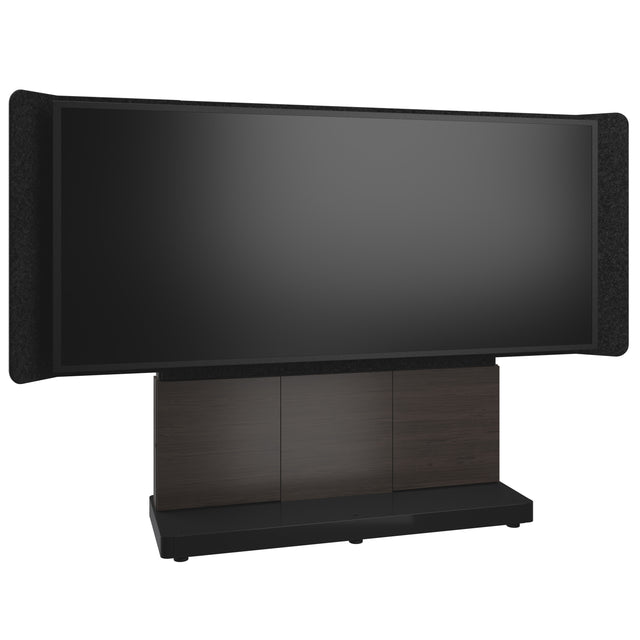 Middle Atlantic ForumTM Free-Standing 66" (3 Bay) Display Stand for (1) 105" 21:9 Ultra-Wide Display, Dark Colorway
