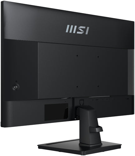 MSI Pro MP245G 24 Inch Monitor, FHD (1920 x 1080), 100Hz, IPS, 1ms, 1x HDMI 1.4b, 1x DP 1.2a output, 1x D-Sub(VGA), Built-in Speakers, Anti-Glare, Anti-Flicker, Less Blue light, TÜV Certified, VESA, Kensington, Black