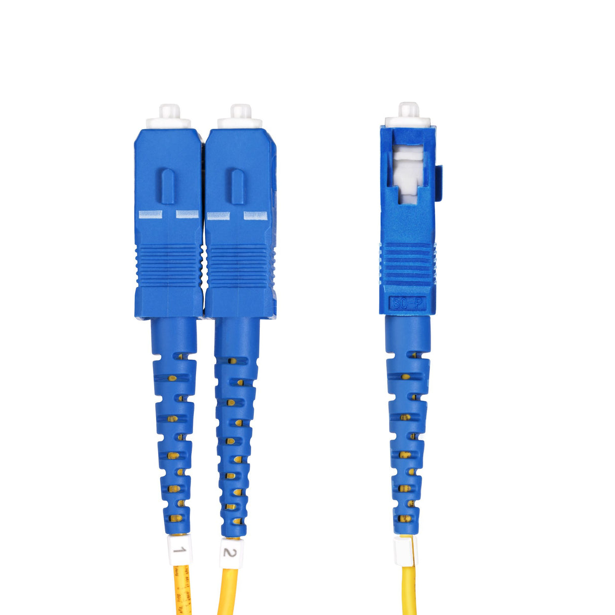 StarTech.com 7m (22.9ft) LC to SC (UPC) OS2 Single Mode Duplex Fiber Optic Cable, 9/125µm, 100G, Bend Insensitive, Low Insertion Loss - LSZH Fiber Jumper Cord
