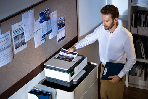 HP OfficeJet Pro Wireless Color Printer, Instant Ink; Two-sided printing