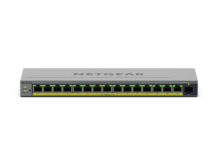 NETGEAR GS116EPP Managed L2/L3 Gigabit Ethernet (10/100/1000) Power over Ethernet (PoE) Grey