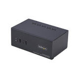 StarTech.com 2-Port Dual-Monitor DisplayPort and HDMI KVM Switch, 4K 60Hz, 1x HDMI & 1x DP Monitor, 2-Port USB 5Gbps Hub, 2x USB HID Ports, TAA Compliant