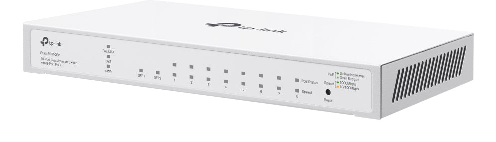 TP-Link FESTA FS310GP network switch Managed L2/L2+ Gigabit Ethernet (10/100/1000) Power over Ethernet (PoE) 1U White