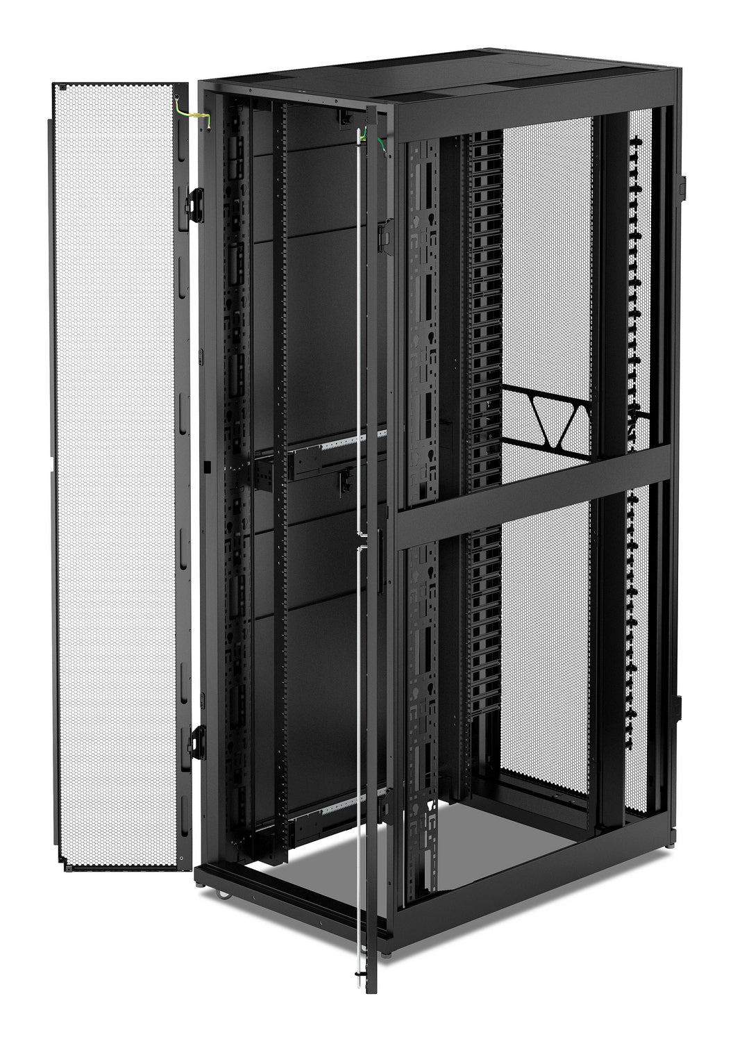 APC NetShelter SX, Networking Rack Enclosure, 48U, 2258H x 750W x 1200D mm, with Sides, Black