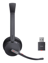 Yealink WH64 Hybrid Dual UC Headset Wireless Head-band Office/Call center Micro-USB Bluetooth Black