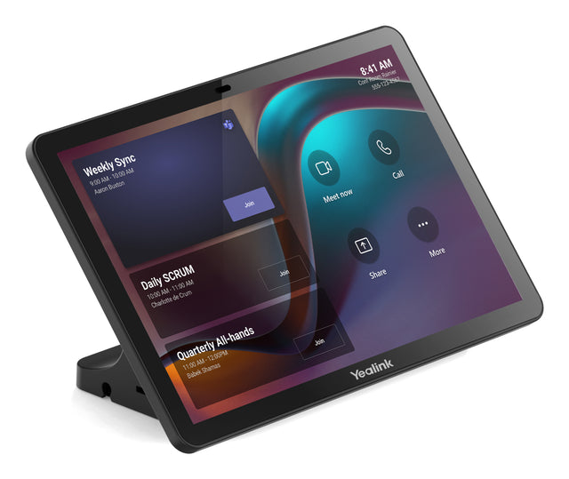 Yealink CTP25 10.1" 1280 x 800 pixels IPS 802.11a, 802.11b, 802.11g, Wi-Fi 4 (802.11n), Wi-Fi 5 (802.11ac), Wi-Fi 6 (802.11ax) Black Bluetooth