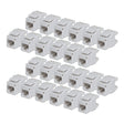 StarTech.com Cat6 Keystone Jack, 24-Pack RJ45 Ethernet Keystone Jacks, UTP Cat6 Wall Jack, 180-Degree 110 Punch Down, White