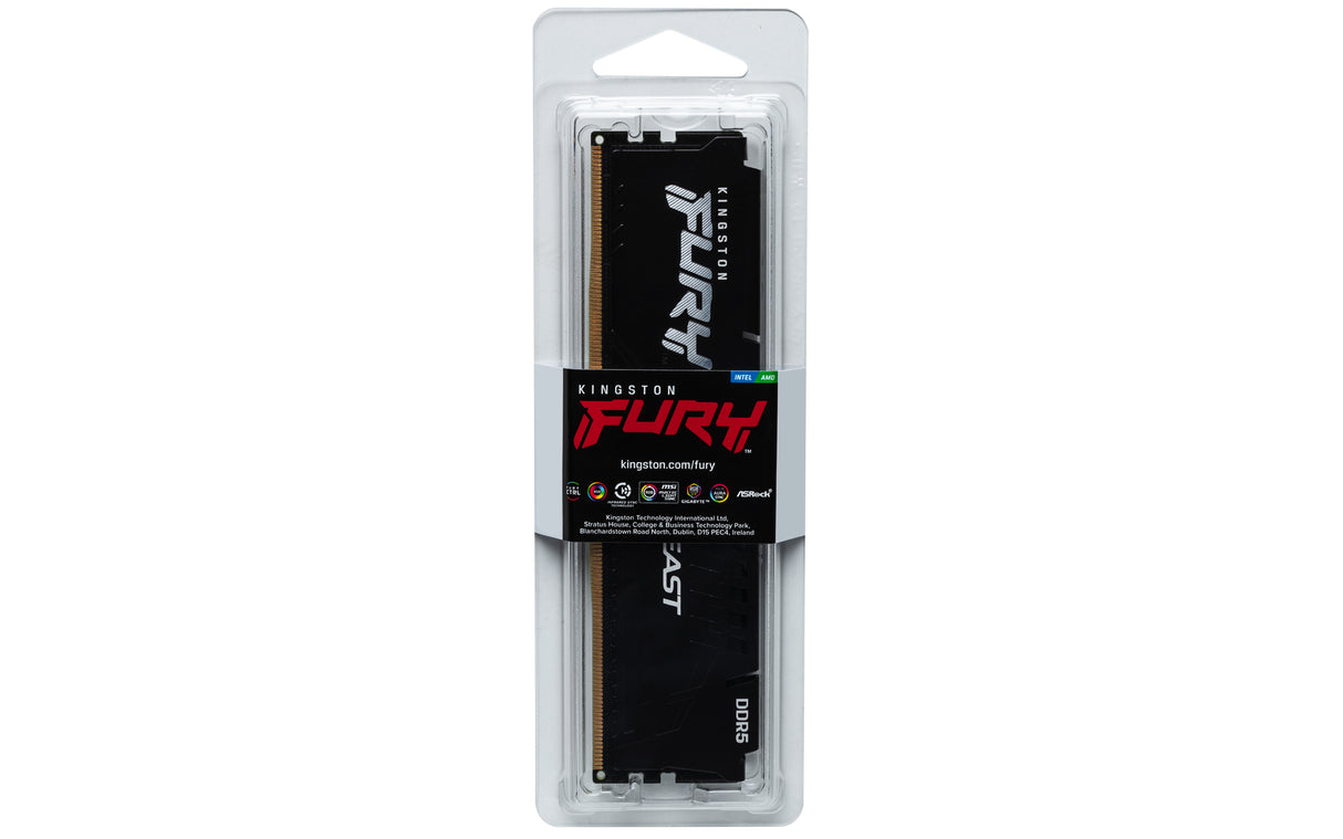 Kingston Technology FURY Beast 8GB 6000MT/s DDR5 CL36 DIMM Black EXPO