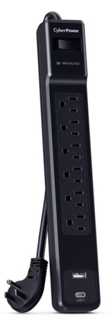 CyberPower 6 Outlet Surge Strip With USB