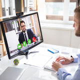 j5create JVCU100 USB™ HD Webcam with 360° Rotation, 1080p Video Capture Resolution, Black