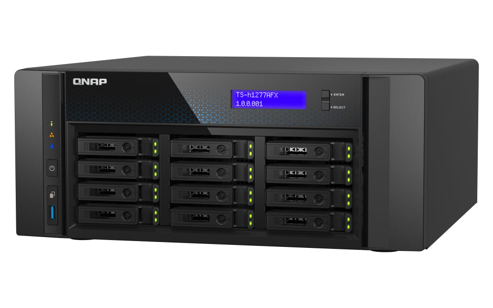 QNAP TS-H1277AFX-R7-32G NAS/storage server Tower AMD Ryzen™ 7 32 GB DDR5 0 TB QuTS hero Black