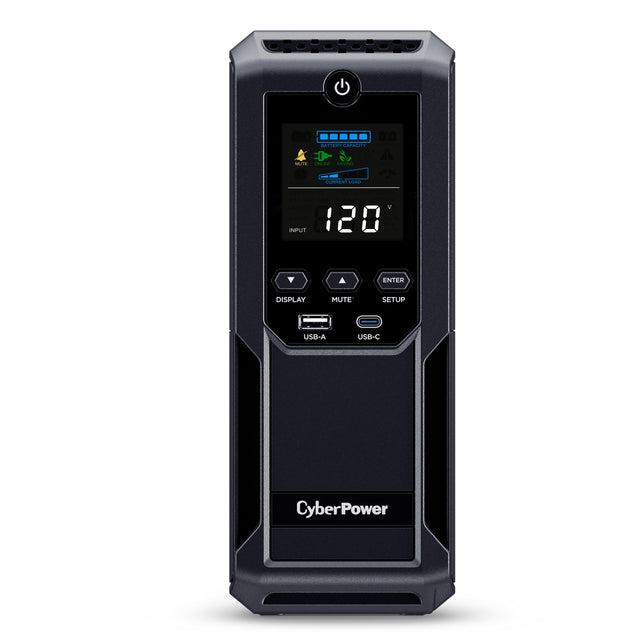 CyberPower LCD CP1500AVRLCD3 uninterruptible power supply (UPS) Line-Interactive 1.5 kVA 900 W 12 AC outlet(s)