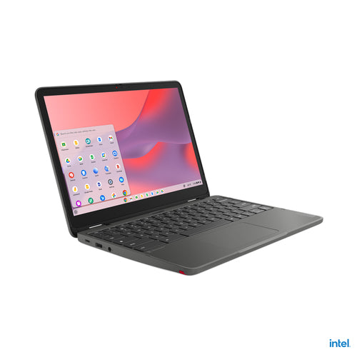 Lenovo 500e Yoga Chromebook Gen 4 Intel® N N100 31 cm (12.2") Touchscreen WUXGA 4 GB LPDDR5-SDRAM 32 GB eMMC Wi-Fi 6E (802.11ax) ChromeOS Grey QWERTY US English