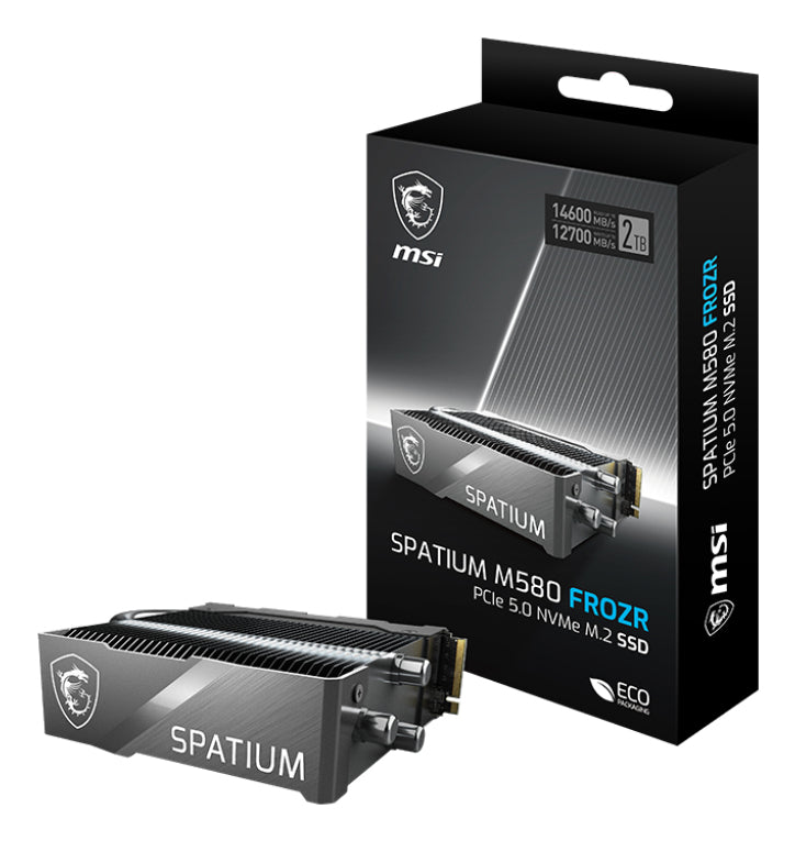 MSI SPATIUM M580 PCIe 5.0 NVMe M.2 FROZR 4TB PCI Express 5.0 3D NAND
