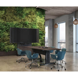 Middle Atlantic ForumTM Free-Standing 48" (2-Bay) Display Stand for (1) 56" to 65" Display, Dark Colorway