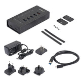 StarTech.com 7 Port USB C Hub - USB Type-C to 2x USB-C/5x USB-A - Commercial Metal USB 3.0 Hub - SuperSpeed USB 3.2 Gen 1 (5Gbps) - Self Powered - BC 1.2 Fast Charge - Mountable/Rugged