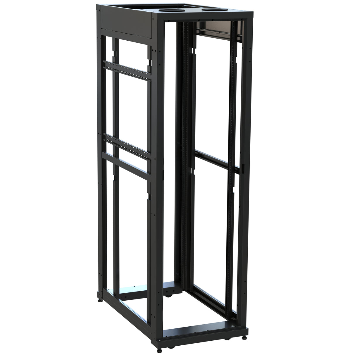 Middle Atlantic 42 RU SNE Series Rack Frame, 42 Inches Deep, 24 Inches Wide with 10-32 Rackrail