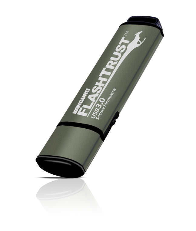 iStorage Kanguru FlashTrust™ USB 3.0 128 GB |Secure Flash Drive| Secure Firmware | Physical Write Protect Switch |Protects Against BadUSB | Compliance with NIST requirements for implementation