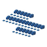 StarTech.com Cat6 Keystone Jack, 24-Pack RJ45 Ethernet Keystone Jacks, UTP Cat6 Wall Jack, 180-Degree Toolless, Blue