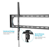 Manhattan Wall Mount for TV & Monitors (Fixed Low Profile), For screens: 60" to 120", VESA compatibility: all between 50x50 to 900x600mm - check the dimensions of the four mounting holes on back of screen to ensure it fits, Max 120kg, Black, LFD...