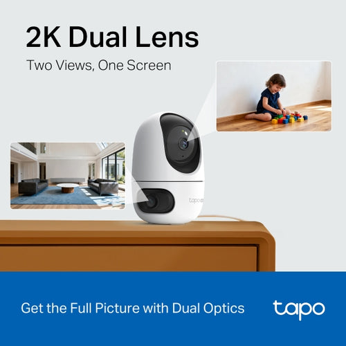 TP-Link Tapo C245D Spherical IP security camera Indoor 2304 x 1296 pixels Ceiling/wall