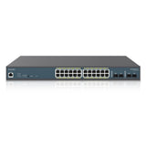 EnGenius Switch 24-port GbE PoE.af/at(+) 210W 4xSFP L2 19i