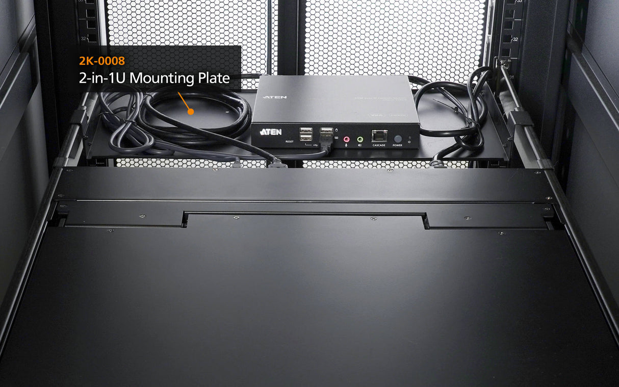 ATEN 2-in-1U Rack Mounting Plate