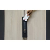 APC NetShelter CX, High security handle adaptor Kit, for door mounting, Black, 300H x 69W x 35D mm