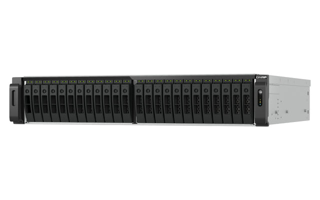 QNAP TS-H3077AFU-R7-64G NAS/storage server Rack (2U) AMD Ryzen™ 5 64 GB DDR5 0 TB QuTS hero Black, Metallic