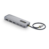 StarTech.com 10-in-1 USB-C to Dual-DisplayPort Multiport Adapter, 100W Power Delivery Charging, 2x 4K 60Hz, 5-Port 5Gbps Hub, Gigabit Ethernet, Type-C Mini Dock