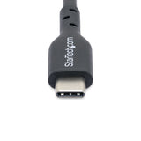 StarTech.com 10ft (3m) USB-C Charging Cable, Charge & Sync, 60W (3A) PD, USB 2.0 Laptop Charger Cable, TPE Jacket - Black USB C Charging Cord