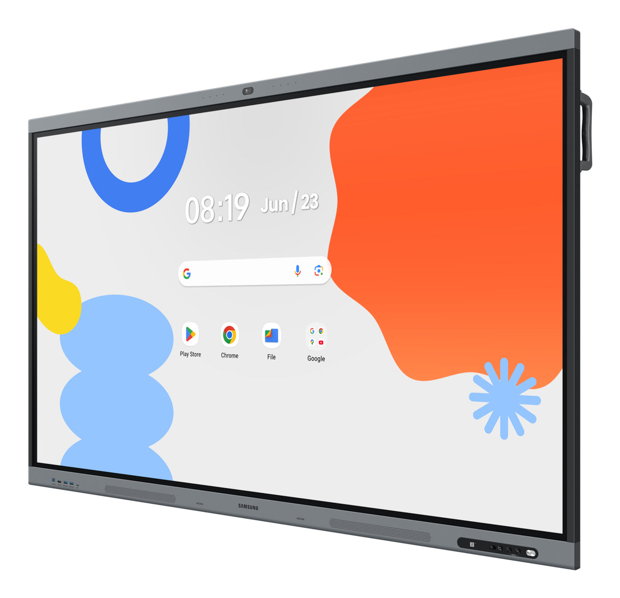 Samsung WA65FX-P interactive whiteboard 165.1 cm (65") 3840 x 2160 pixels Touchscreen Black, Grey