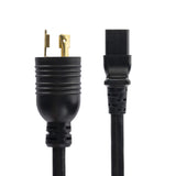 StarTech.com 6ft (1.8m) Heavy Duty Extension Cord, Twist-Lock NEMA L6-20P to C19, 20A 250V, 12AWG, Black Extension Cable, Heavy Gauge Power Cable, TAA Compliant, UL Listed