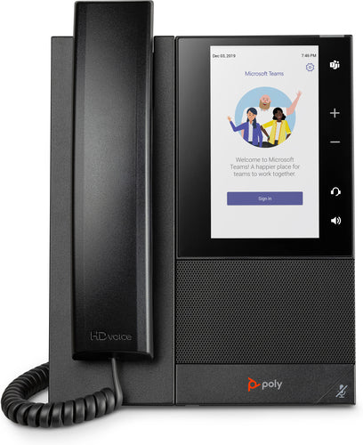 HP Poly CCX 500 Business Media Phone for Microsoft Teams and PoE-enabled