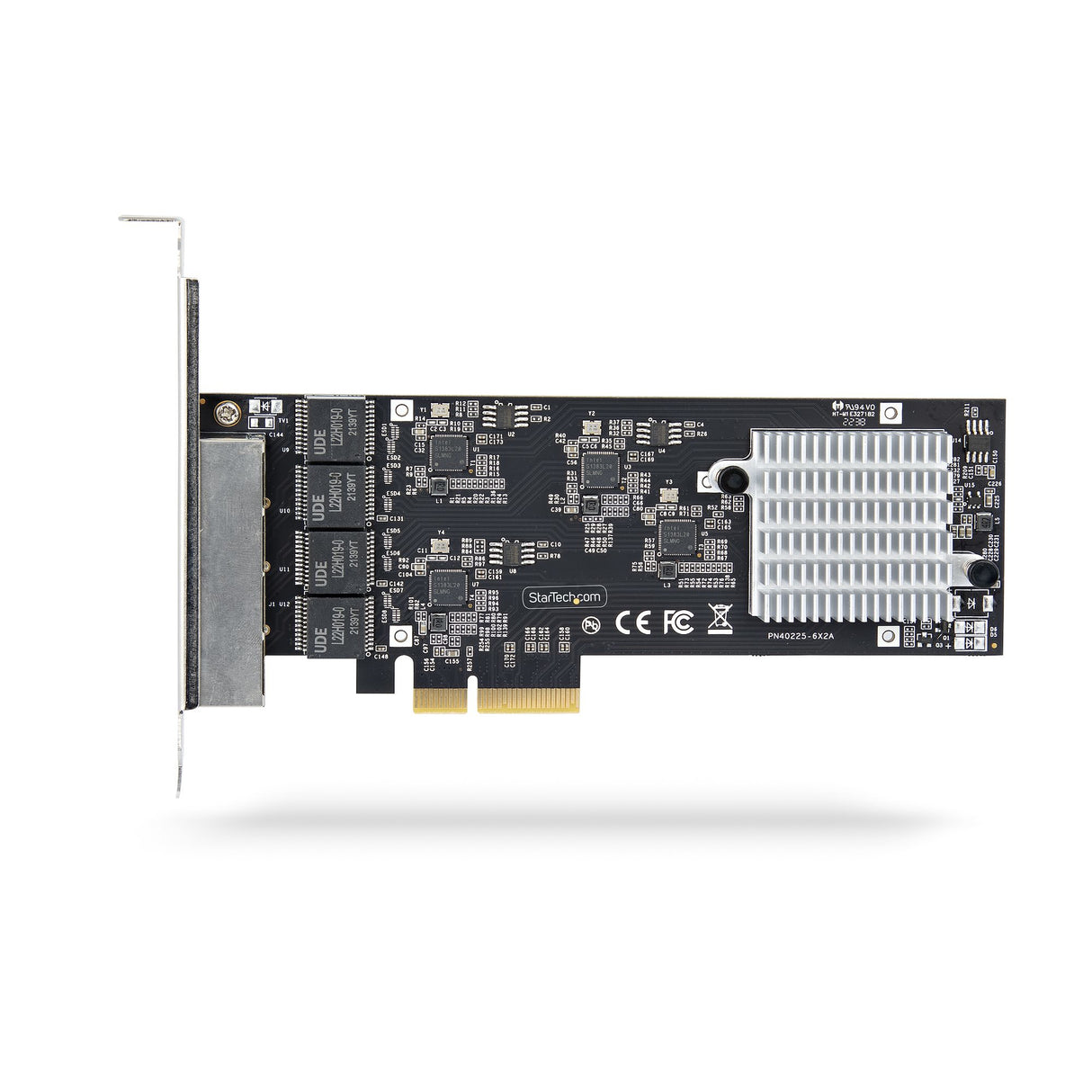StarTech.com 4-Port 2.5Gbps NBASE-T PCIe Network Card, Intel I225-V, Quad-Port Computer Network Card, Multi-Gigabit NIC, PCI Express Server LAN Card, Desktop Ethernet Interface