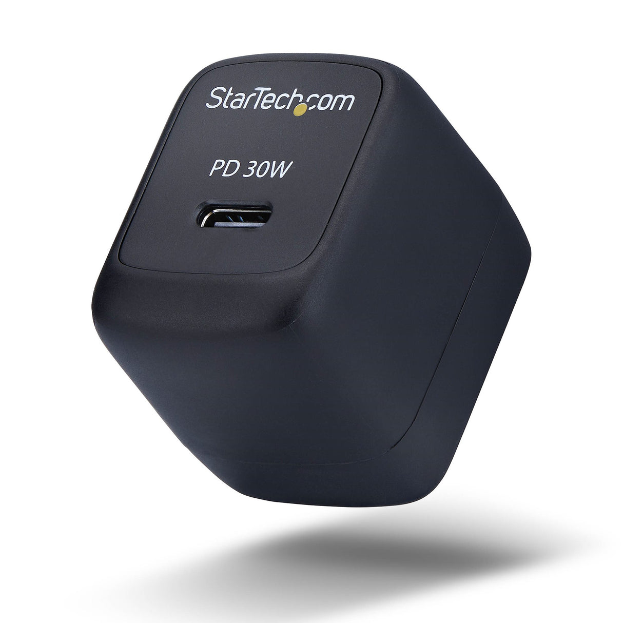 StarTech.com 30W USB‑C Wall Charger, Portable GaN Charger with USB Power Delivery Fast Charging, GaN 5V/9V/15/20V PD, USB-C Charger, Black