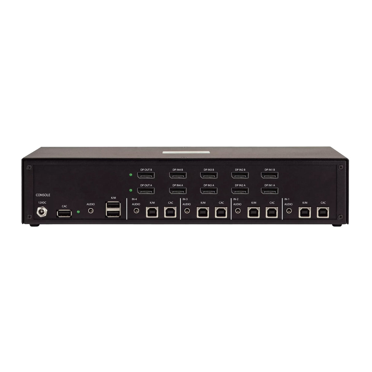 StarTech.com Secure 4-Port Dual-Monitor KVM Switch, DisplayPort, 4K 60Hz, NIAP 4.0 Desktop KVM, CAC, Metal Housing, Made in the USA