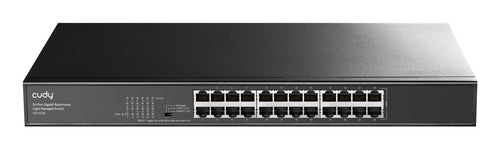 Cudy GS1024E network switch Managed Gigabit Ethernet (10/100/1000) Black