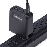 StarTech.com 100W USB-C Wall Charger, 2x USB-C/2x USB-A, Quick Charging Portable GaN Charger Power Adapter, USB Power Delivery 3.0