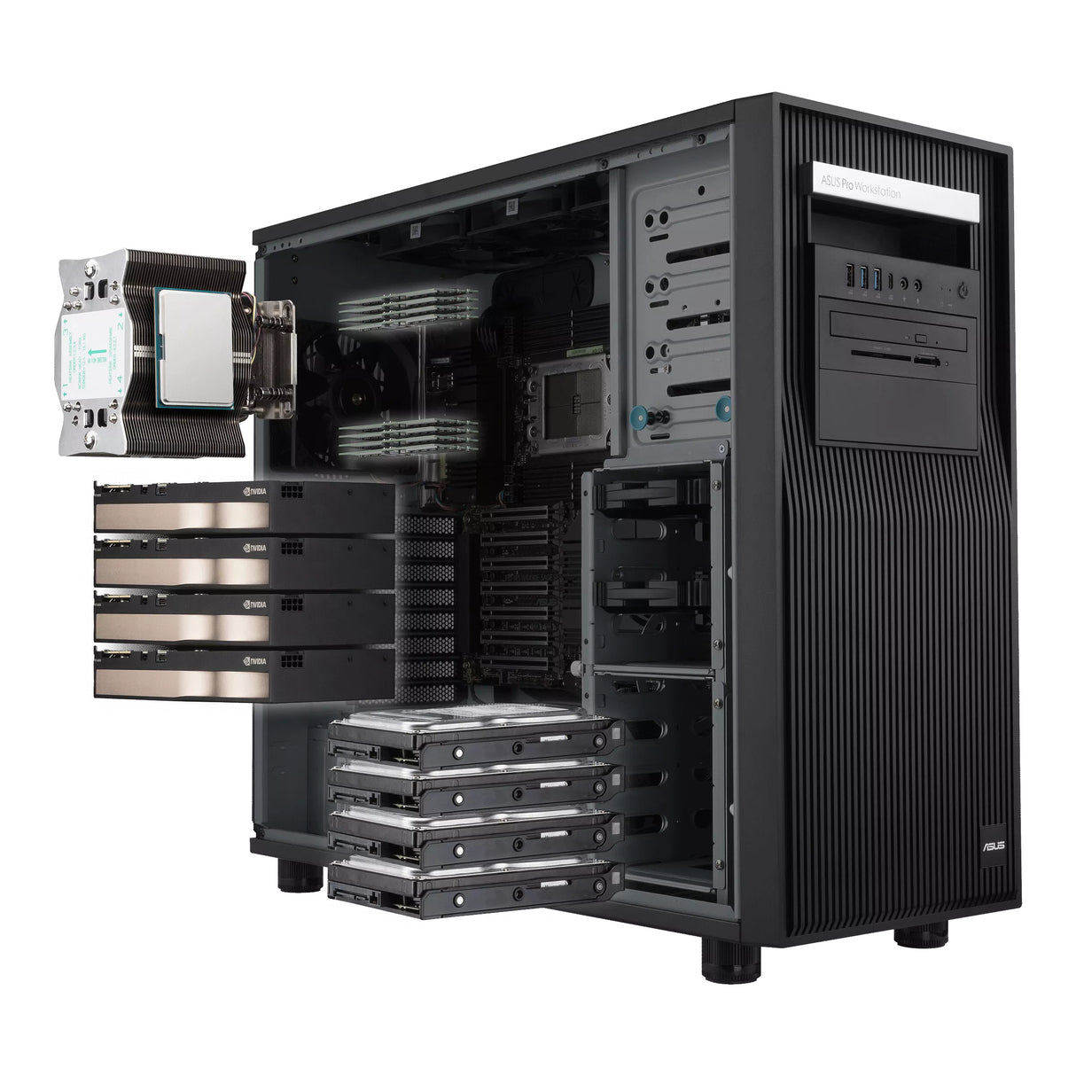 ASUS ExpertCenter Pro ET900A X9 Desktop Black AMD WRX90 Socket sTR5