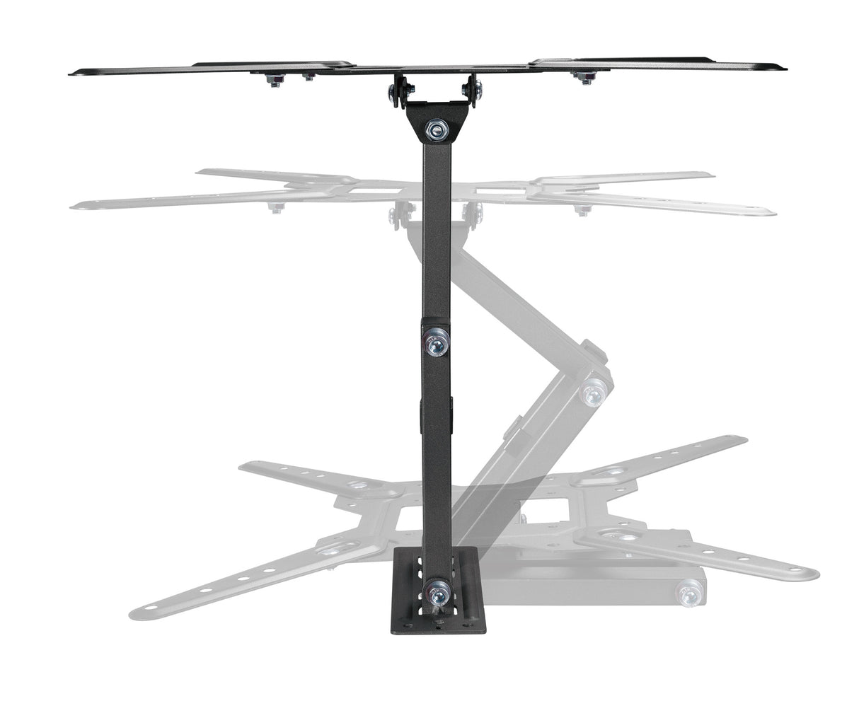 Manhattan Wall Mount for TV & Monitors (Full Motion), For screens 32" to 55", VESA compatibility: all between 100x100mm to 400x400mm - check the dimensions of the four mounting holes on back of screen to ensure it fits, Max 30kg, Black, Bracket