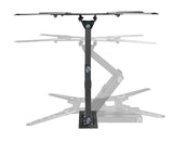 Manhattan Wall Mount for TV & Monitors (Full Motion), For screens 32" to 55", VESA compatibility: all between 100x100mm to 400x400mm - check the dimensions of the four mounting holes on back of screen to ensure it fits, Max 30kg, Black, Bracket