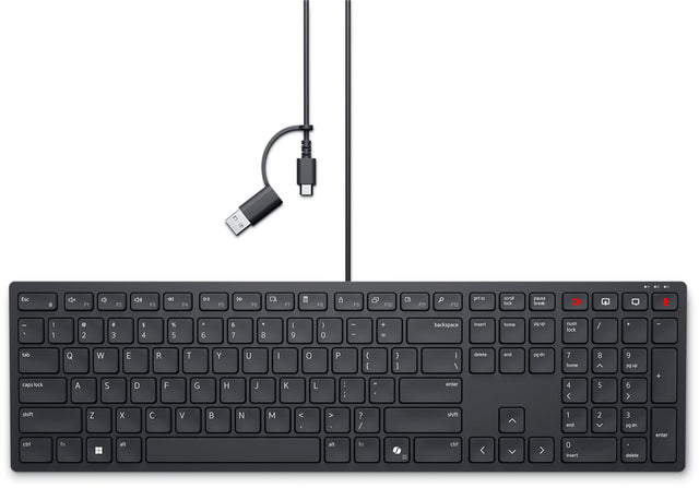 DELL KB525C keyboard Office USB Canadian Black