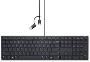 DELL KB525C keyboard Office USB QWERTY US English Black